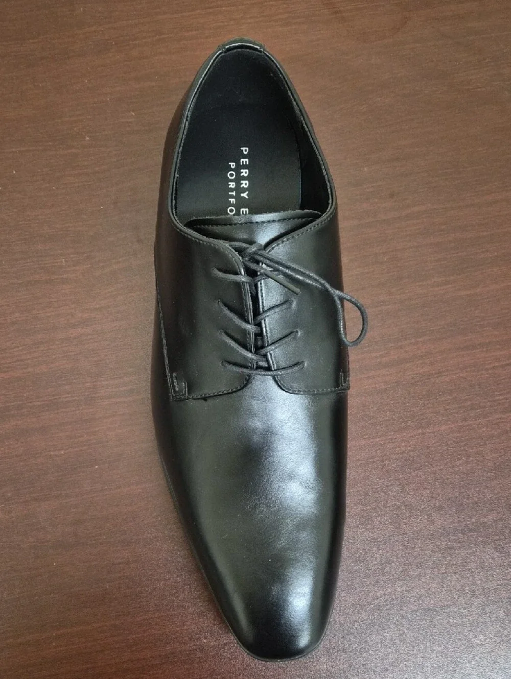 Perry Ellis Men’s Black Leather Dress Shoes Size 10